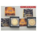 2026 Liberia Smiley 1/1000 oz Gold Low Mintage