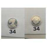 Walking Liberty Design .999 Fine Silver Copy