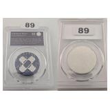 Pokemon Go Burn Premium ETB Metal Silver Coin