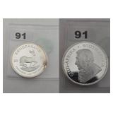 2021 South Africa 1 oz Fine Silver Krugerrand