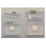 1957 Roosevelt Silver Dime ICG MS64 Coin MS-64