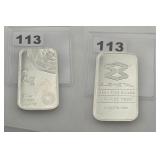 Elemetal 1 Oz .999 Fine Silver Bar Bullion