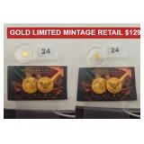 Mexican Gold Tribute Round 1/500 oz .999 Gold