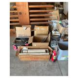 lot of caulking guns, seals, straps, much more