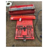 Tap and die set and hazard triangle reflectors