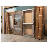 Bulk lot of new doors and hinges