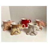 FRANKOMA POTTERY- GOP ELEPHANT MUGS-ASSORTED YEARS