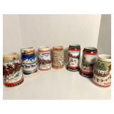 (6) BUDWEISER COLLECTOR BEER STEINS