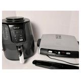 NINJA AIR FRYER + GEORGE FOREMAN GRILL