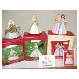2000, 2001, 2004 Barbie Ornaments w/Boxes
