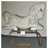 Vintage Metal Playground Horse