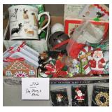 Dog Mug w/Box, Ornaments & Pins