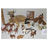 Christmas Deer Plastic, Resin, Misc.