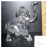 Large Glass Elephant
