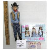 Vintage Ken Doll and 1997 Barbie Figurines