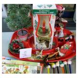 Vintage Plastic Christmas Lamp, Tree and More