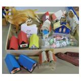 Putz Houses, Plastic Houses, Deer, Small Train