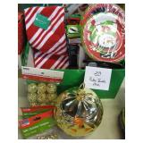 Christmas Towels, Cookie Jar, Plates