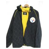Steelers Fleece Hooded Jacket - Large