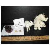 (2) Lenox Elephants and Misc.