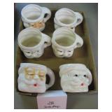 Vintage Santa Mugs - Small