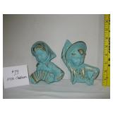 MCM Small Chalkware Wall Hangings