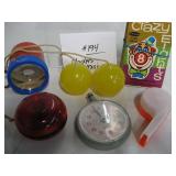 Vintage Clackers, Yo-Yo, Misc.