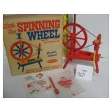 Vintage Spinning Wheel Toy with Box