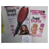New - Straightening Brush & Hot Buns