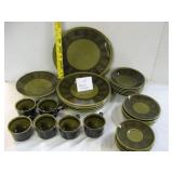 MCM Taylor Ironstone Avacado Green Dinnerware