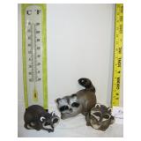 Small Raccoons - Resin/Plastic