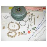 Vintage Powder Puff Music Box and More