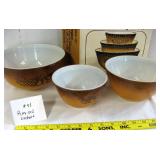 Pyrex Old Orchard Bowls New w/Original Box