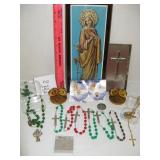 Religious Items w/Plastic Rosaries for Child