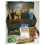 Metal Toolbox and Contents