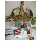 Basket of Crafting Items with Studio Paints