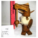 Wooden Viking Figurine