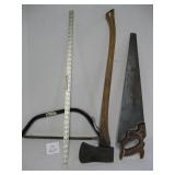 Saws, Axe, Level/Rule