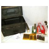 Metal Ammo Box & Casings *fire at your own risk*