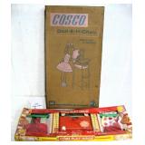 Still Sealed Cosco Doll Hi-Chair & Toy Broom Set