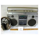 Boombox and Headphones