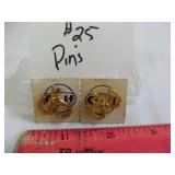 1968 Gulf Oil Political Lapel Pins