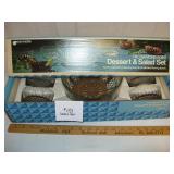Jeannette Glass Salad Set with Box