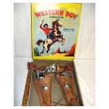 Western Boy Cowboy Toy Set Original Box