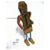 Antique Jointed Wood Walking Toy