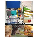 Journals, Stationery, Oil on Canvas, Art Bag