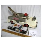 Ideal Tow Truck and Tin Police Car