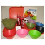 Plastic Cereal Bowls, Colander, Trays