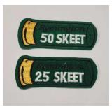 Vtg Remington 25 and 50 Skeet patches