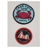Hunter Mt & Crab Cove Embroidered Patches